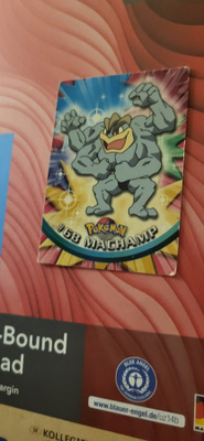 Machamp #68 Pokemon 1999 Topps TV card Blue Topps