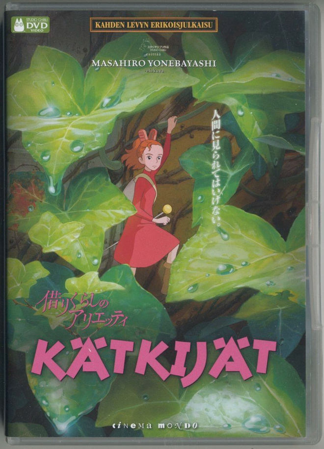 KÄTKIJÄT – Suomi 2-DVD 2010 / 2012 - Arrietty, Studio Ghibli