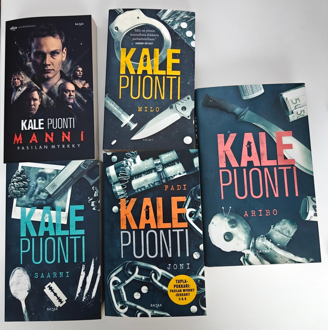 Kale Puonti Pasilan Myrkky romaanit 1-6 (uusia)
