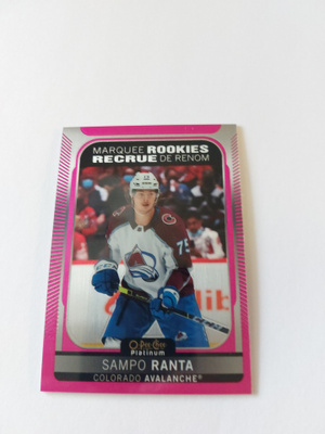 2021-22 O-Pee-Chee Platinum Matte Pink #224 Sampo Ranta MR