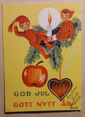 AinA: Pikkutontut joulukuusen oksalla, pikkupk,p. 1951