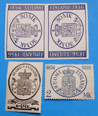 Postituoreet LAPE 168 2mk, LAPE 169 1+4 mk ja LAPE 457 30 mk