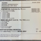Projofiev: Symphony 3, Romeo & Julie Suite cd - pikkukuva 2