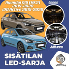 Hyundai i20 (MK2) Sisätilan LED-sarja 11-osainen - pikkukuva 1