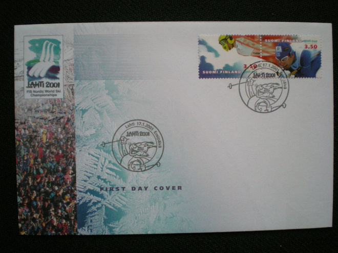 FDC Lahden MM-kisat 2001 - LaPe 1547-1548
