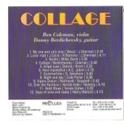 cd, Ben Coleman & Danny Berdichevsky: Collage [jazz] - pikkukuva 4