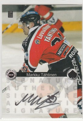 2008/09 Cardset Signature Markku Tähtinen , Ässät