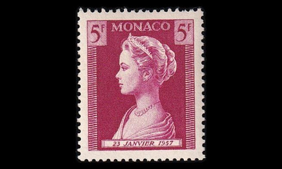 Monaco 572 ** Prinsessa Caroline 5 Fr (1957)