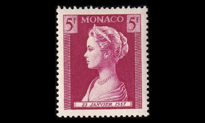 Monaco 572 ** Prinsessa Caroline 5 Fr (1957)