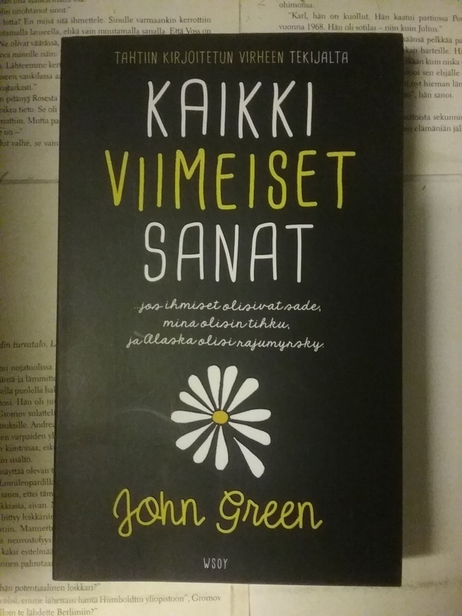 John Green - Kaikki viimeiset sanat (nid.)