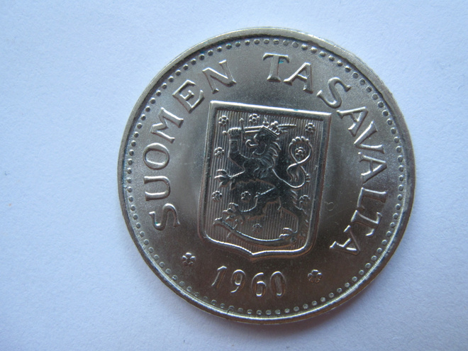 100 markkaa 1960 hopeaa