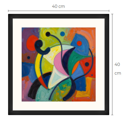 Uusi uniikki abstrakti art print taulu 40 cm x 40 cm