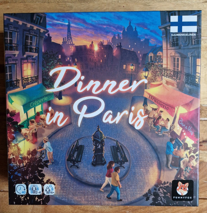 Dinner in Paris lautapeli uudenveroinen 2022