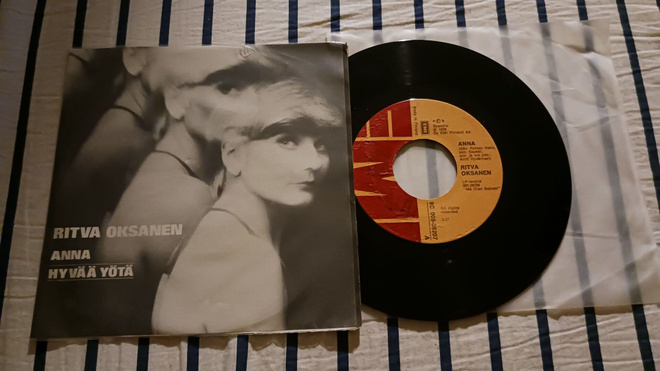 Ritva Oksanen – Anna 7" ps orig 1976 uusi