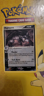 Mightyena #18 Pokemon EX Power Keepers (RARE non holo) card