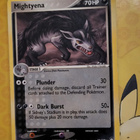 Mightyena #18 Pokemon EX Power Keepers (RARE non holo) card - pikkukuva 1