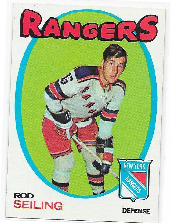 1971-72 Topps #53 Rod Seiling New York Rangers