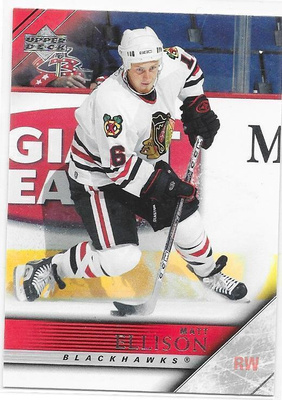 2005-06 Upper Deck #290 Matt Ellison Chicago Blackhawks RC