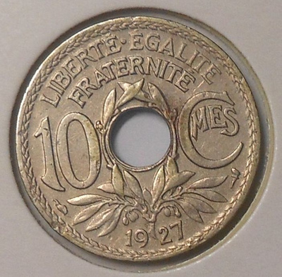 France. 10 centimes 1927.