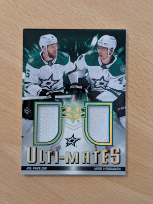 2021-22 Ultimate Pavelski/Heiskanen Ulti-Mates Jersey