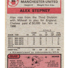 Purkkakuva Jalkapallo. n:o 93 1973-74 ALEX STEPNEY. MANCHEST - pikkukuva 2