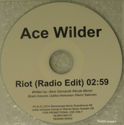 Ace Wilder • Riot PROMO CDr-Single