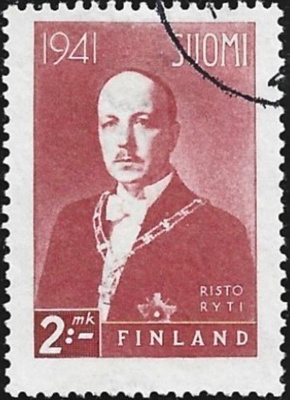 1941 Ryti 2 mk leimattu LaPe 244 W I 19 mm