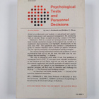 Lee J. Cronbach : Psychological tests and personnel decis... - pikkukuva 2