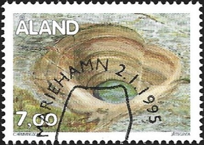 Åland 1995 Yleismerkki 7,00 mk EP LaPe 094 alareuna LOISTO