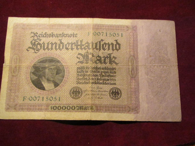 100000 mark 1923 Saksa-Germany