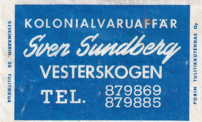 Vesterskogen, Sven Sundberg   1/16