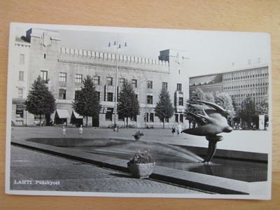 VANHA Postikortti Lahti 1950-l Alkup. Mallikappale