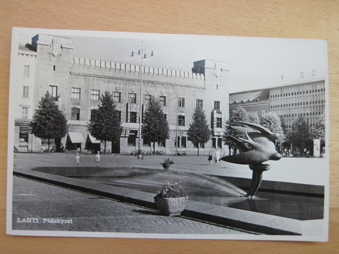 VANHA Postikortti Lahti 1950-l Alkup. Mallikappale