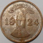 Saksa. 1 rentenpfennig 1924A. - pikkukuva 2