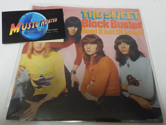 THE SWEET - BLOCK BUSTER GER -73 VG-/EX- 7"