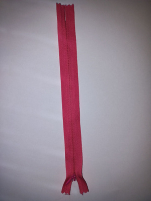Pinkki piilovetoketju (25cm)