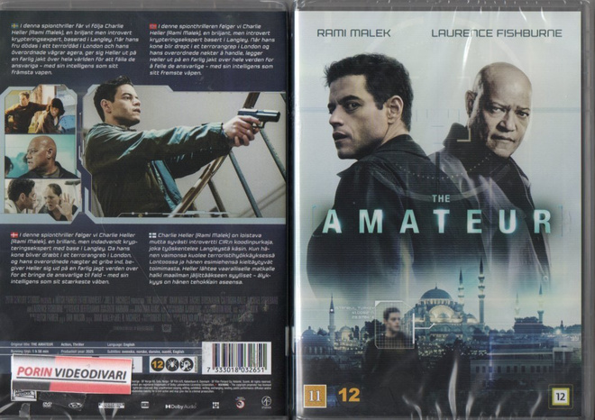 amateur	(24 643)	UUSI	-FI-	DVD			rami malek	2025