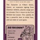 Purkkakuva Jalkapallo n:o 207 LEN GLOVER: Leicester City. - pikkukuva 2