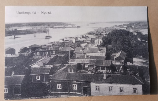 Uusikaupunki, Vallimäki satama, höyrylaiva, purjelaiva ei p.
