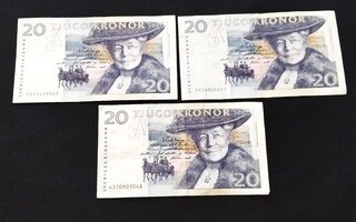 20 Kruunun setelit
