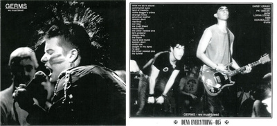 GERMS - We must bleed CD (punk 1979-81)