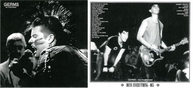GERMS - We must bleed CD (punk 1979-81)