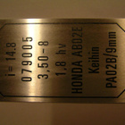 honda monkey tyyppikilpi 079005 - pikkukuva 2