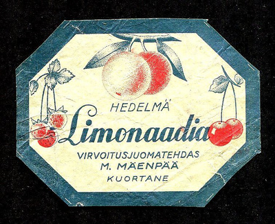 HEDELMÄ LIMONAADIA, VIRVOITUSJUOMATEHDAS M. MÄENPÄÄ