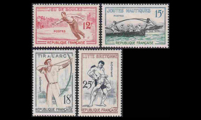 Ranska 1197-200 ** Perinteisiä urheilulajeja (1958)