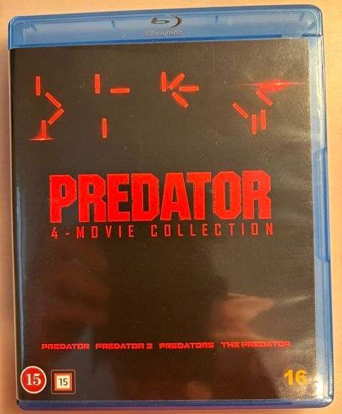 Predator, 4 movie collection, 4 x Blu-Ray