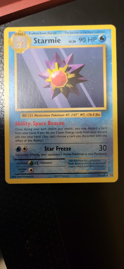 Starmie 31/108 - X&Y Evolutions RARE card