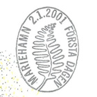 Åland 2001  Itiökasveja  3,50 mk EP alareuna LOISTO LaPe 189 - pikkukuva 2