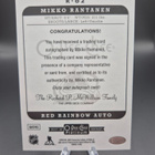 2017-18 OPC Mikko Rantanen Platinum Red Rainbow Retro Auto - pikkukuva 2
