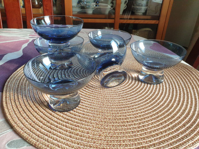 Jälkiruokamalja Iittala 2092, Tapio Wirkkala design, 6 kpl
